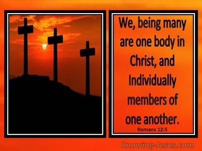 Romans 12:5 We Being Many Are One Body In Christ (windows)01:13